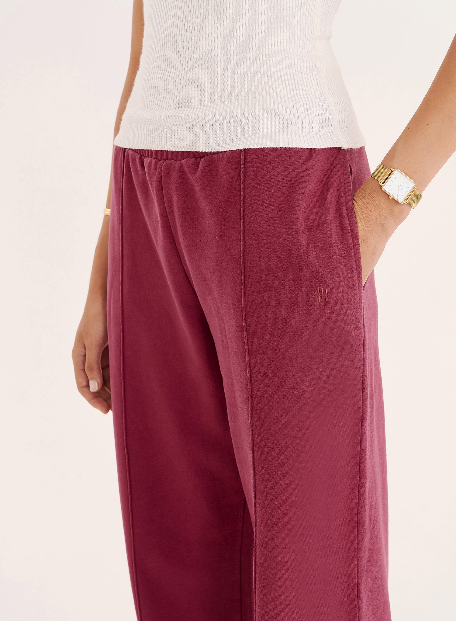 Berry 4th Wide Leg Branded Joggers